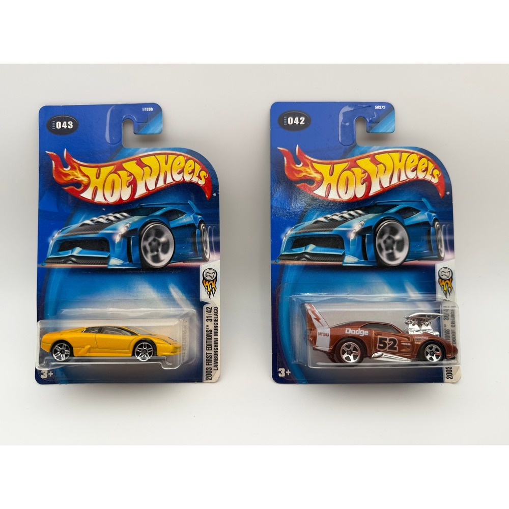 Hot Wheels 2003 First Editions Lamborghini Murcielago & 1970‎ Dodge Charger Lot